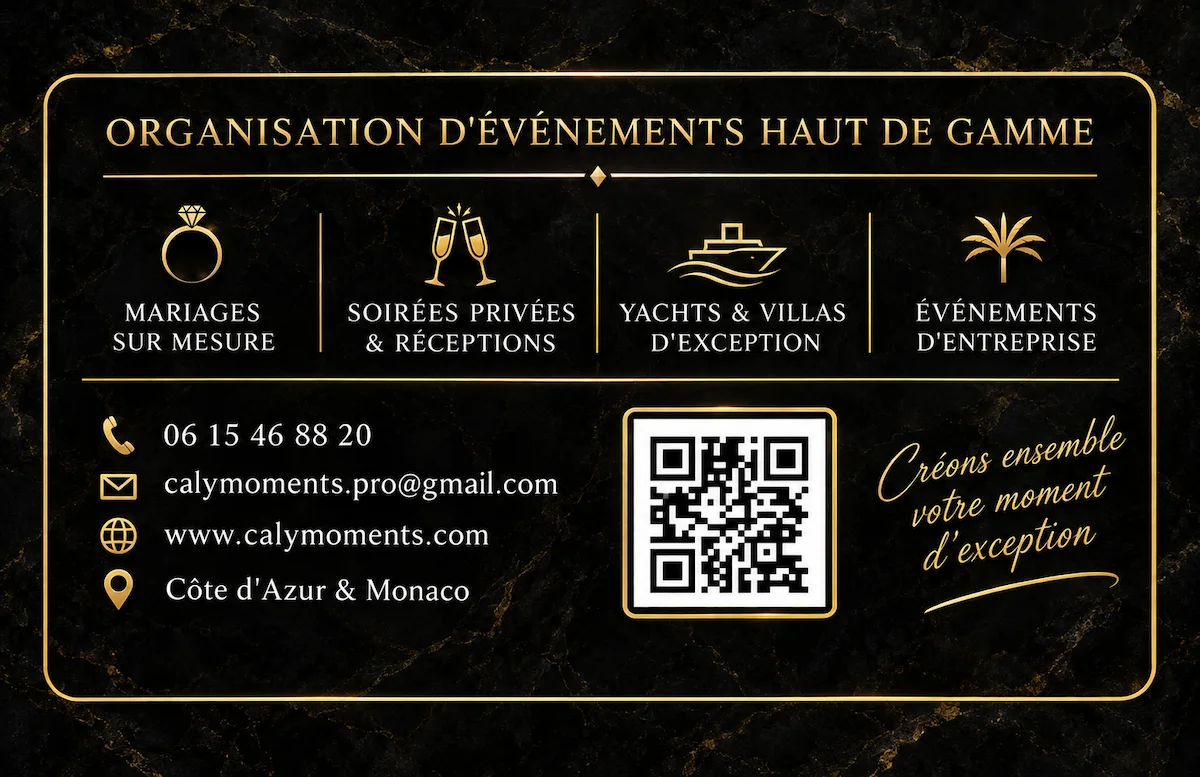 Verso de la carte de visite Caly Moments